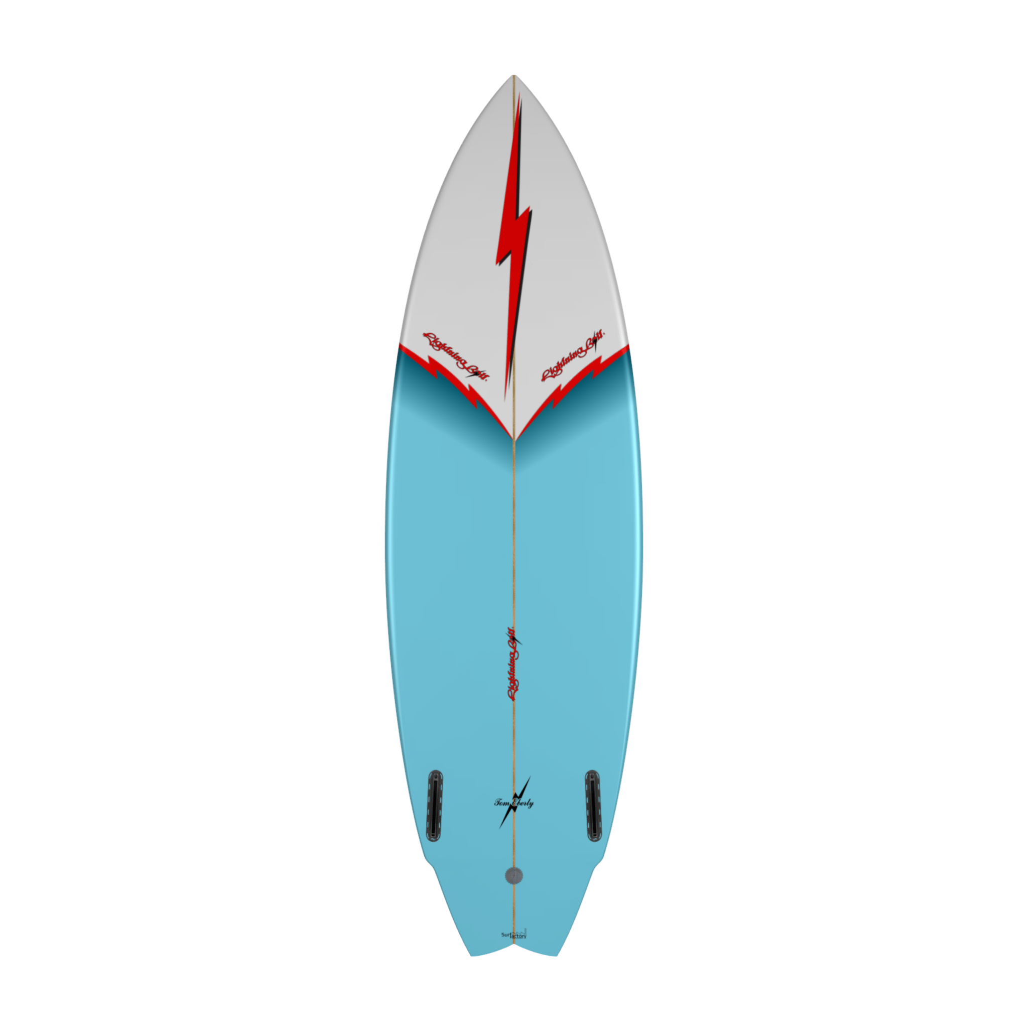 Surfboard Lightning Bolt Twin Fin (Blue) - Lightning Bolt USA