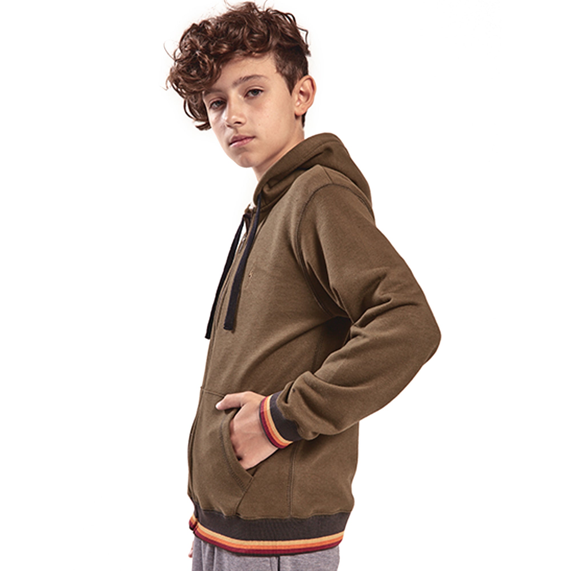 Basic Zip Up Hoodie Boys - Lightning Bolt ⚡ - Lightning Bolt USA