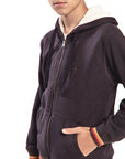 Basic Zip Up Hoodie Boys - Lightning Bolt ⚡ - Lightning Bolt USA