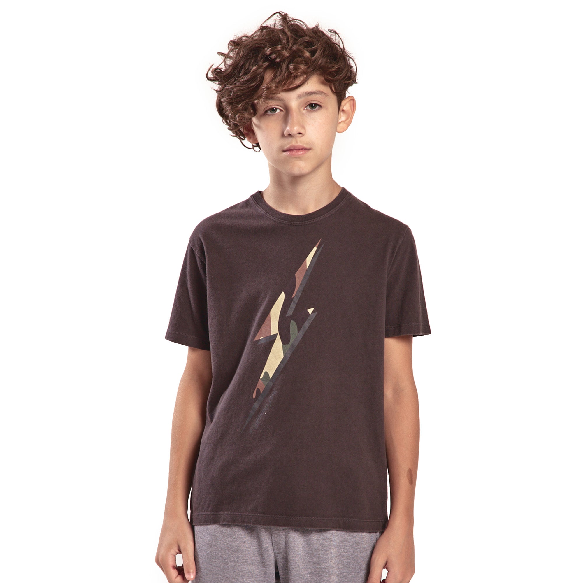 Camouflage Tee Boys - Lightning Bolt ⚡ - Lightning Bolt USA