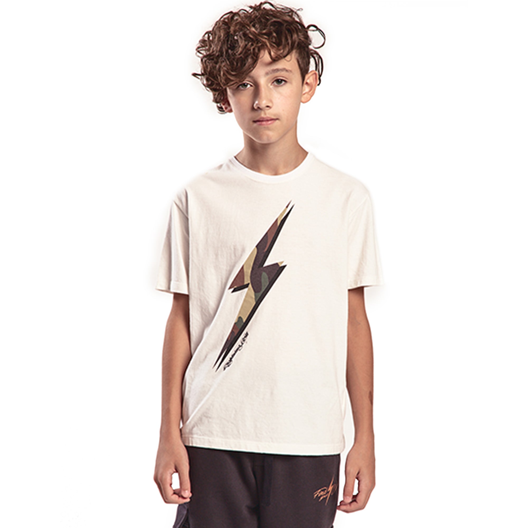 Camouflage Tee Boys - Lightning Bolt ⚡ - Lightning Bolt USA