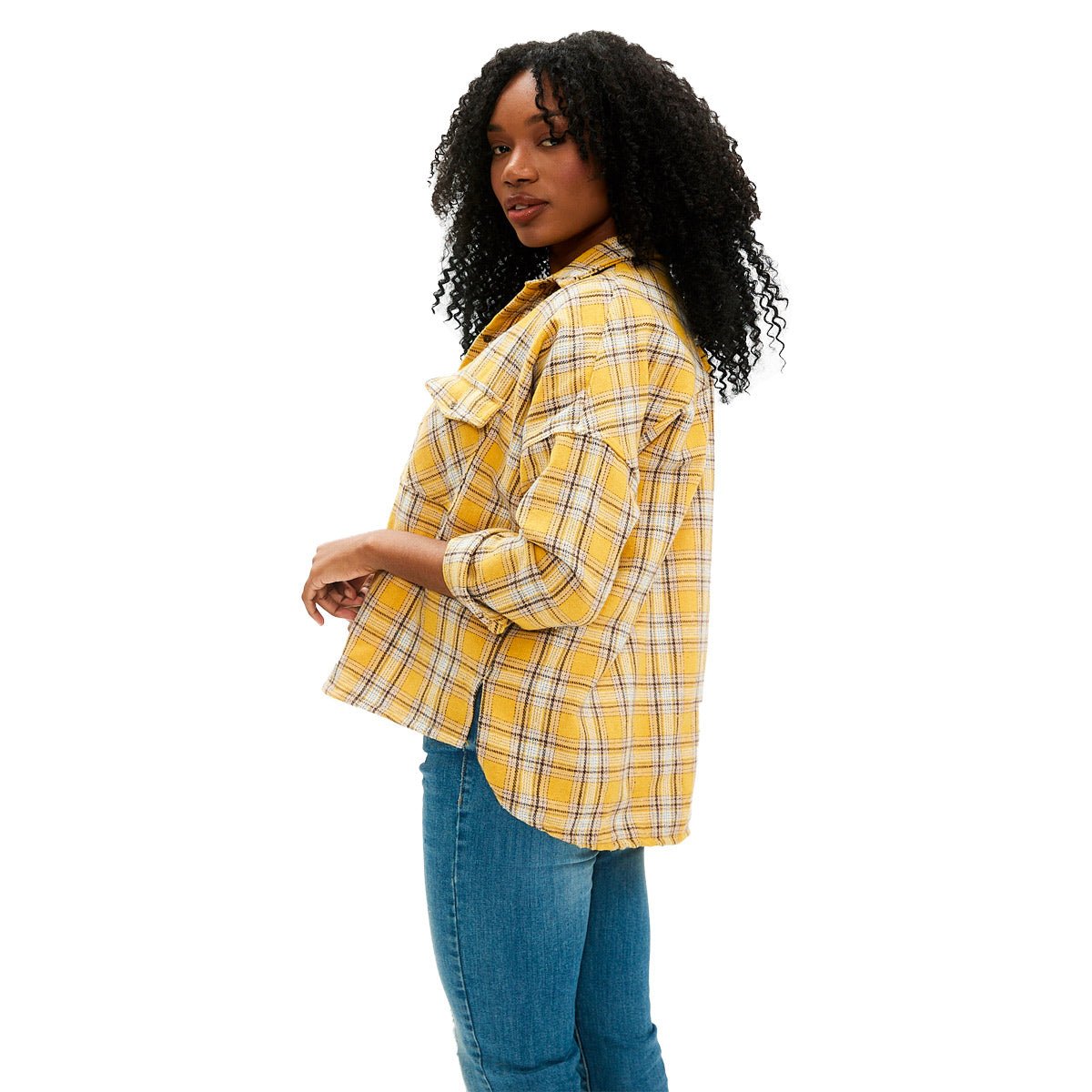 Check Flannel Shirt Womens - Lightning Bolt ⚡ - Lightning Bolt USA