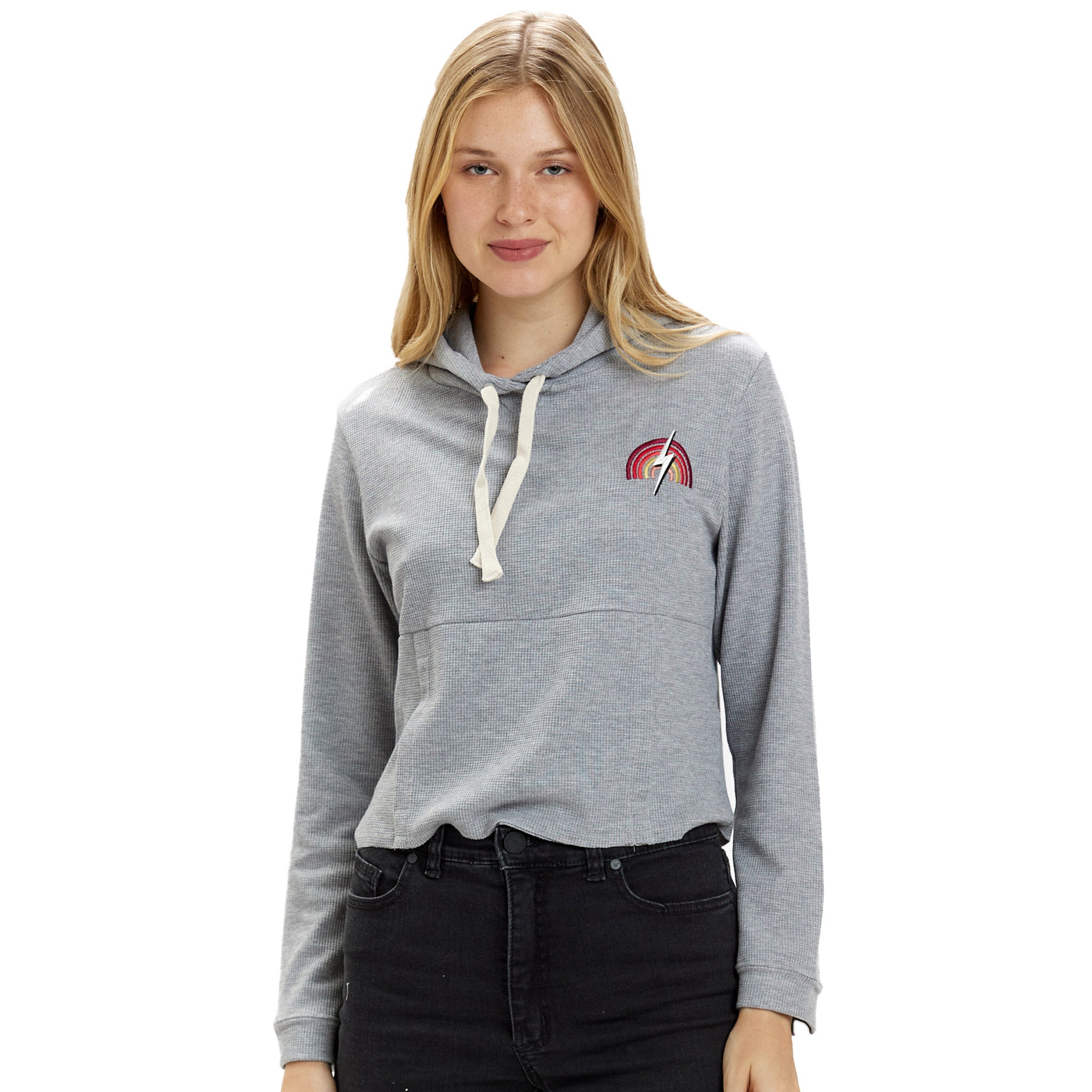 Crop Hoodie Womens - Lightning Bolt ⚡ - Lightning Bolt USA