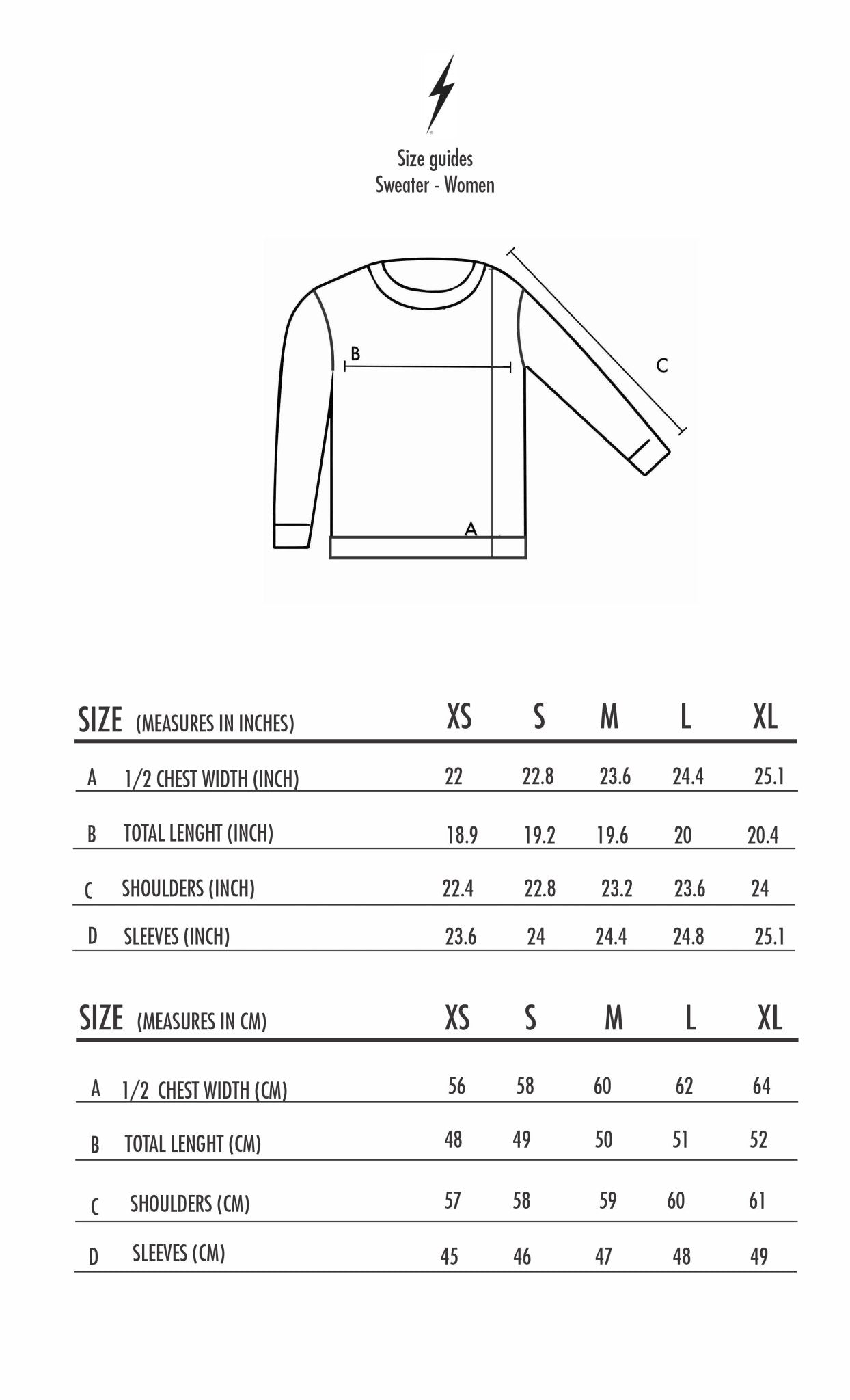 Crux Sweater Womens - Lightning Bolt ⚡ - Lightning Bolt USA