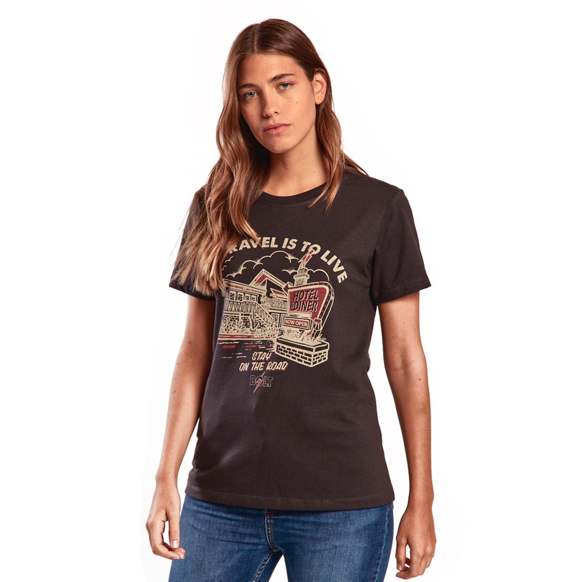 Hotel Tee Womens - Lightning Bolt ⚡ - Lightning Bolt USA