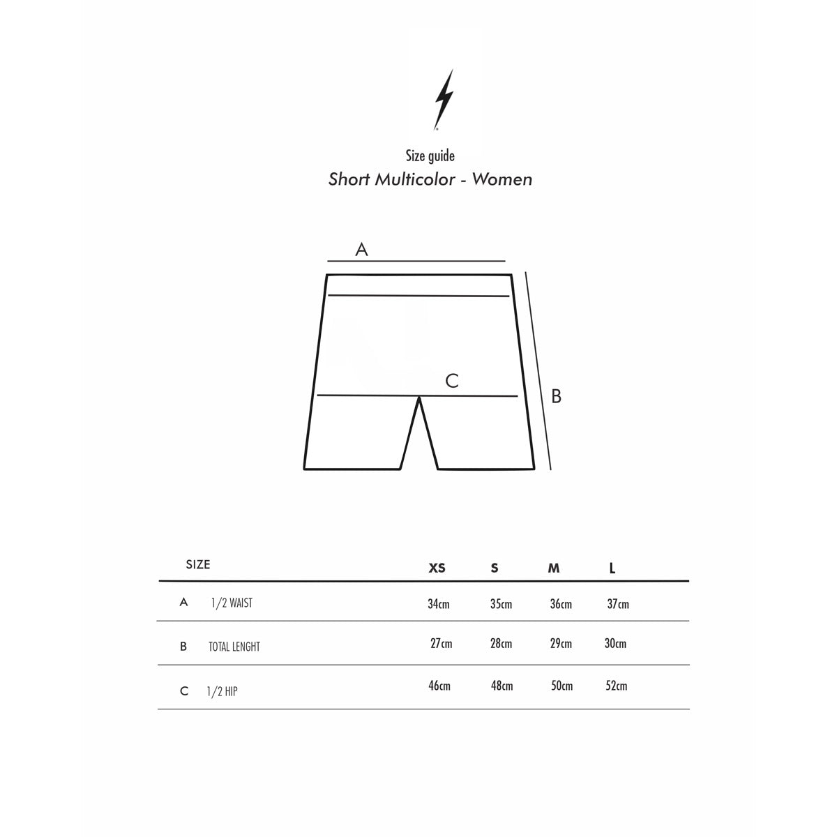 Multi Line Short Womens - Lightning Bolt ⚡ - Lightning Bolt USA
