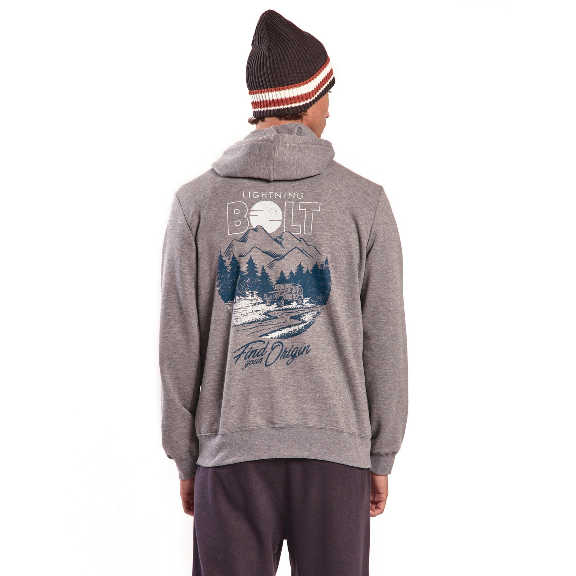 Origin Zip Up Hoodie - Lightning Bolt ⚡ - Lightning Bolt USA