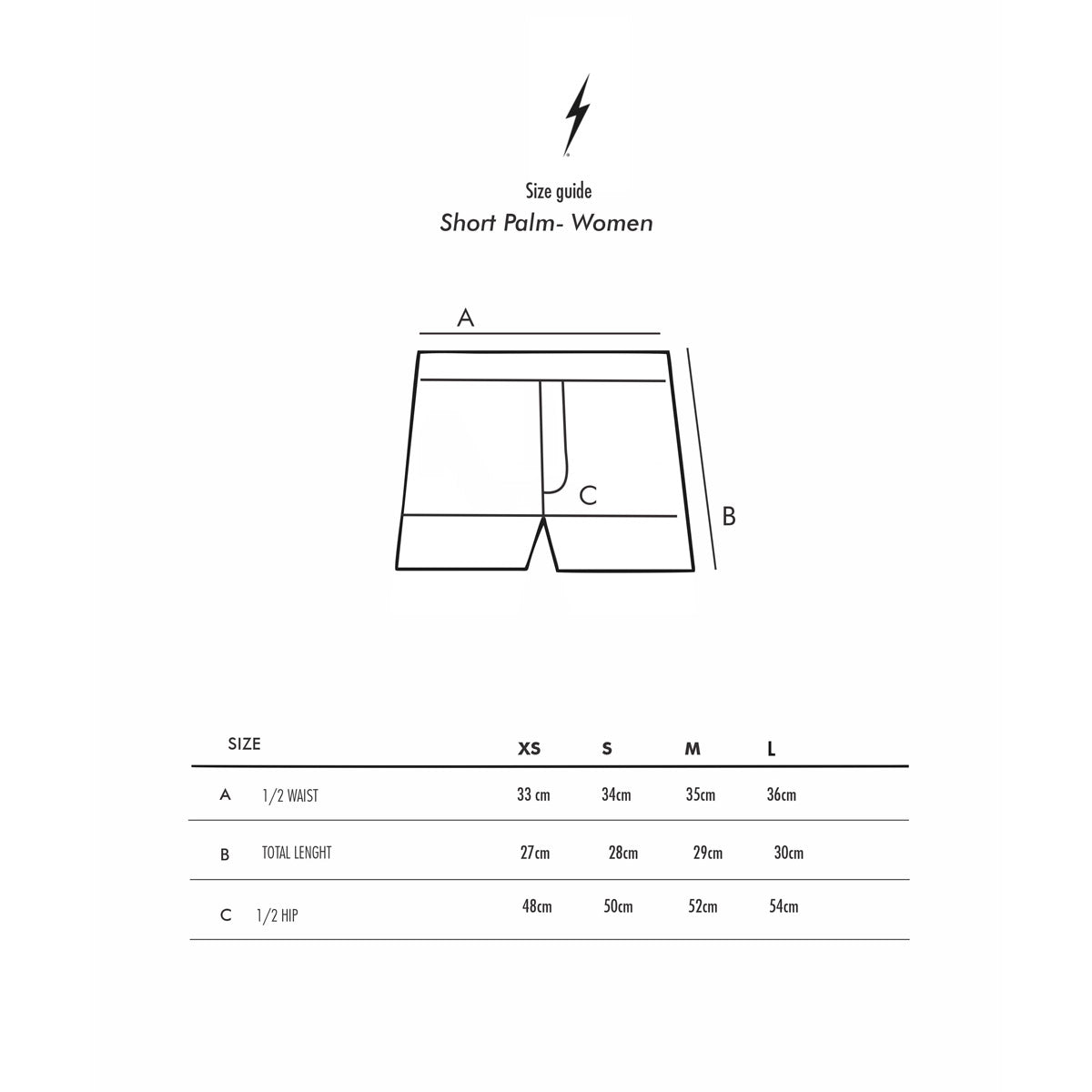 Palm Short Womens - Lightning Bolt ⚡ - Lightning Bolt USA