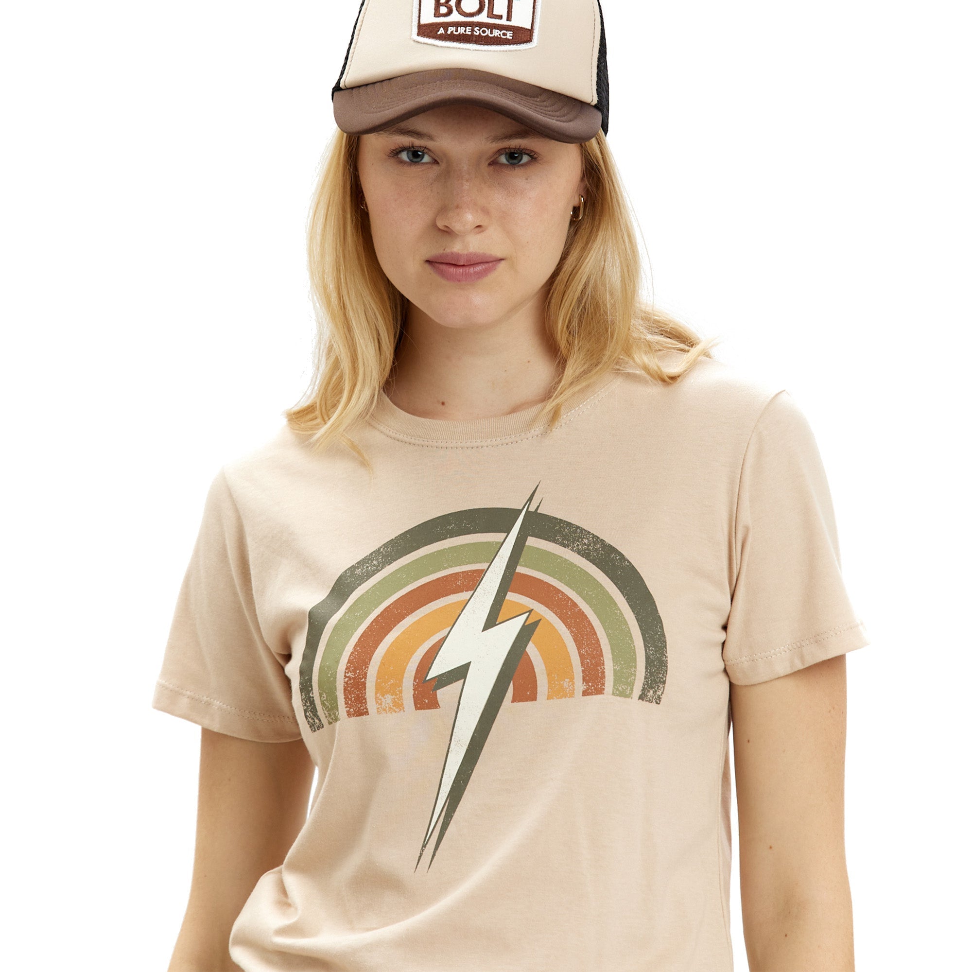 Rainbow Tee Womens - Lightning Bolt ⚡ - Lightning Bolt USA