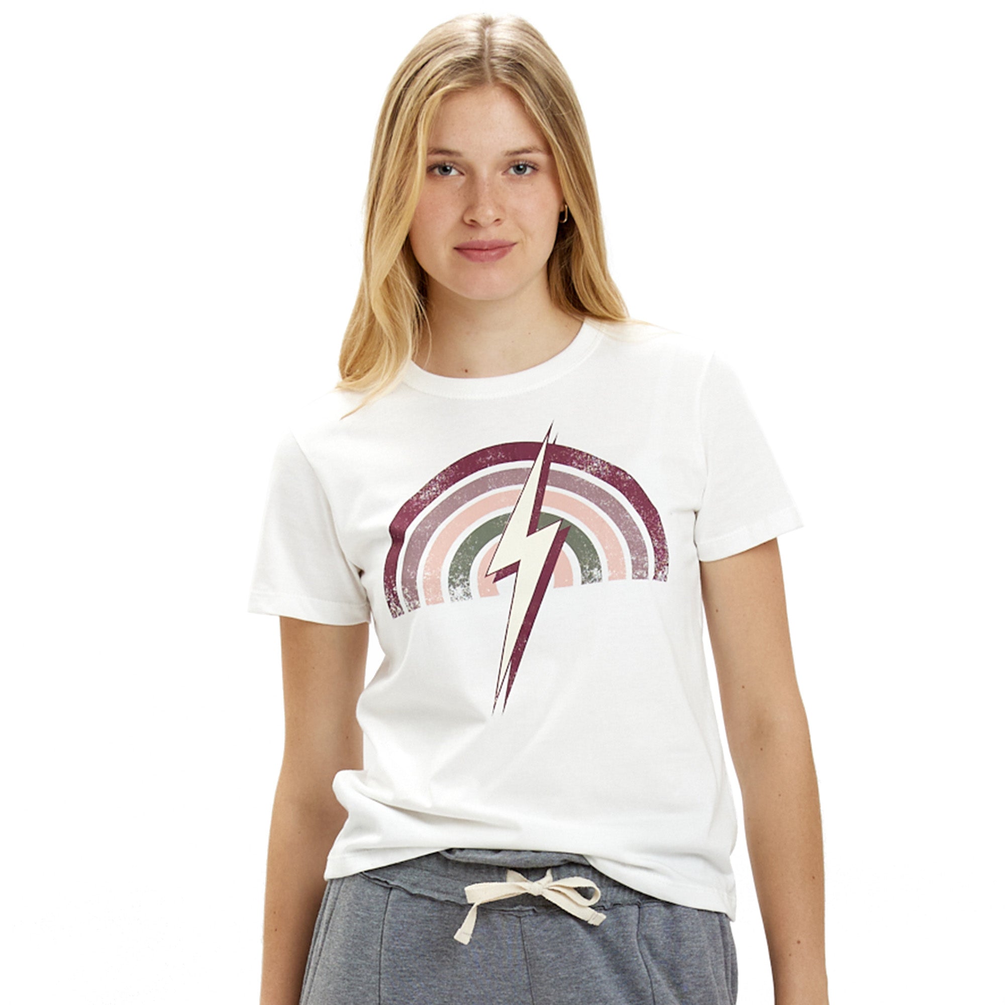 Rainbow Tee Womens - Lightning Bolt ⚡ - Lightning Bolt USA