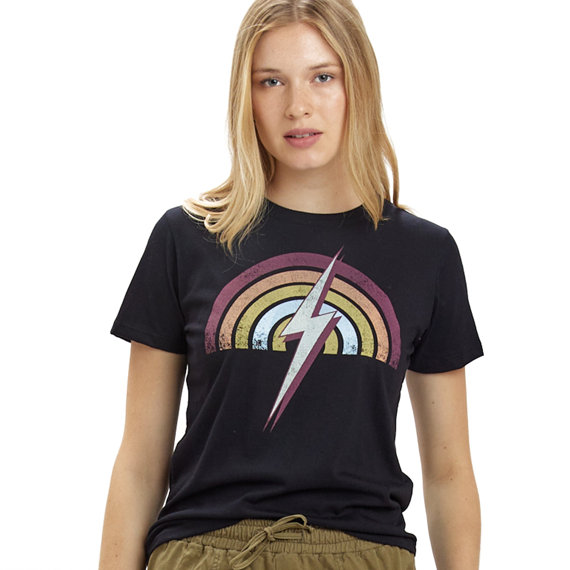 Rainbow Tee Womens - Lightning Bolt ⚡ - Lightning Bolt USA