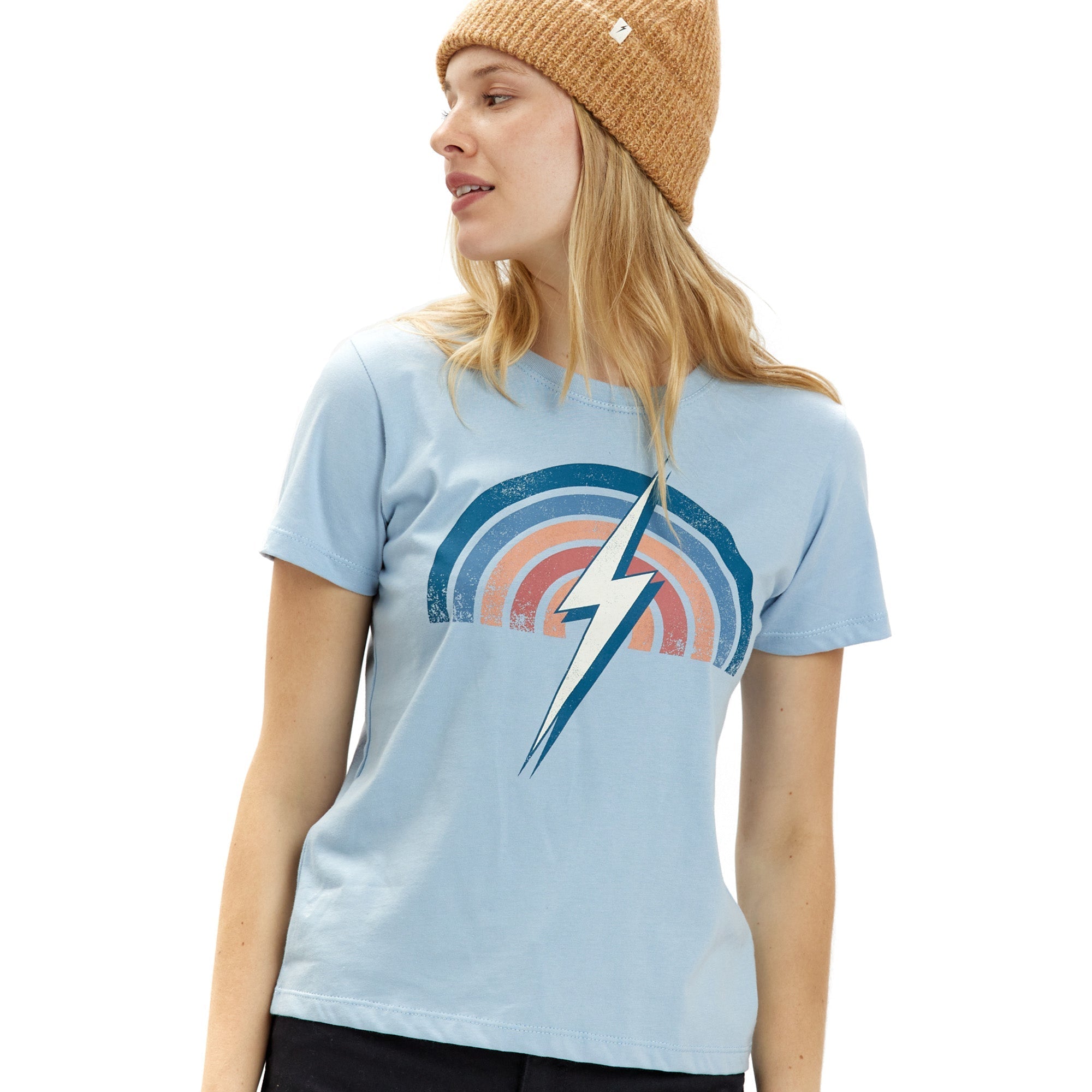 Rainbow Tee Womens - Lightning Bolt ⚡ - Lightning Bolt USA