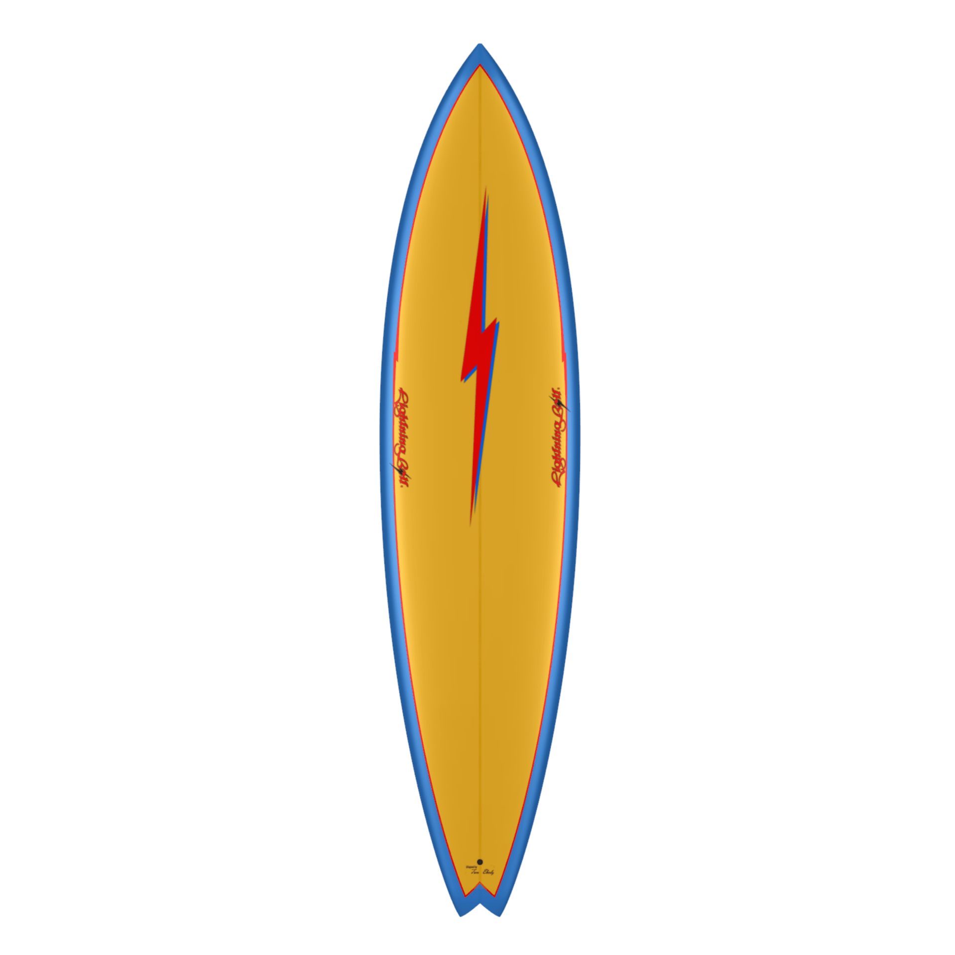 Surfboard Lightning Bolt Swallow Tail Gun - Lightning Bolt USA