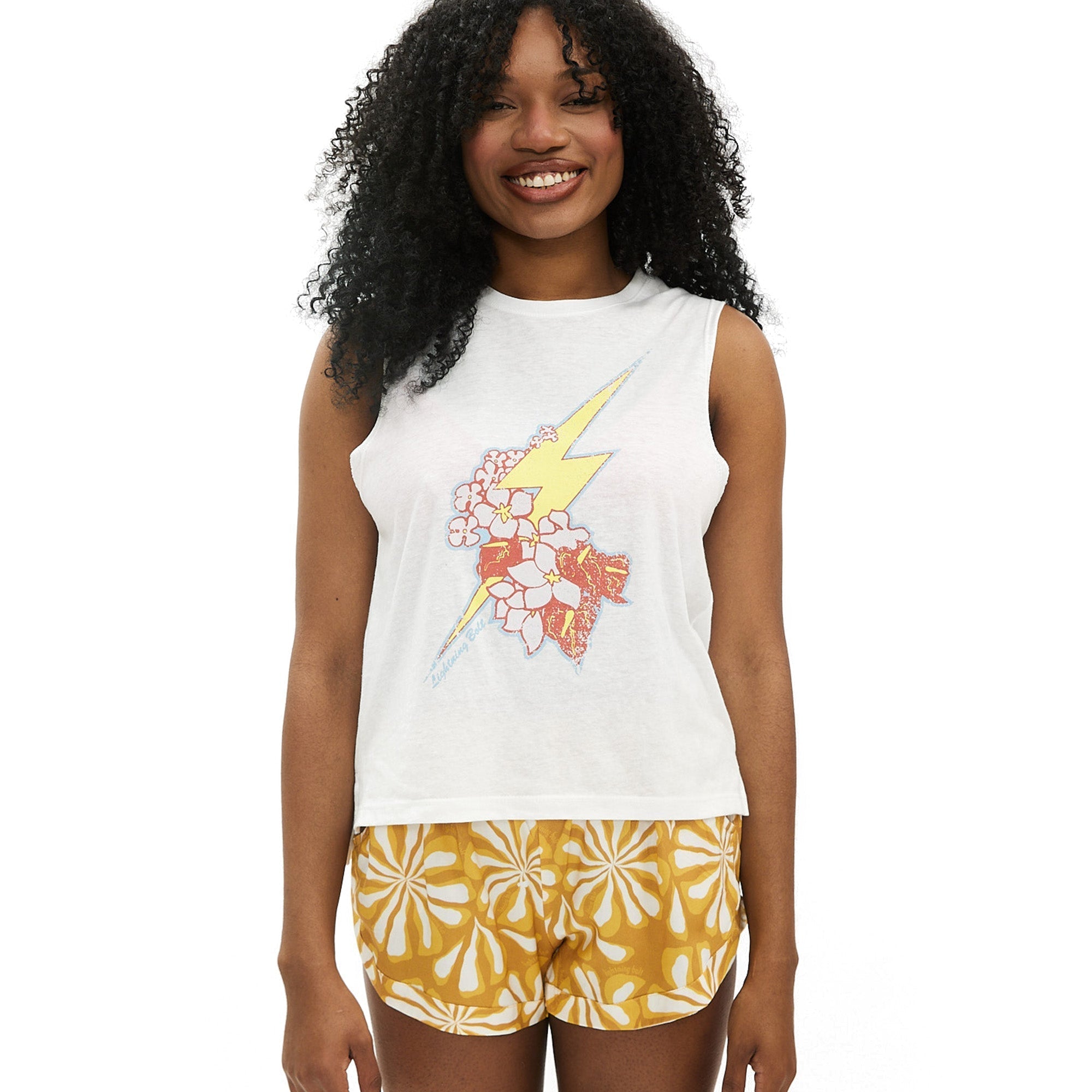 Tank Vintage Flower W - Lightning Bolt ⚡ - Lightning Bolt USA