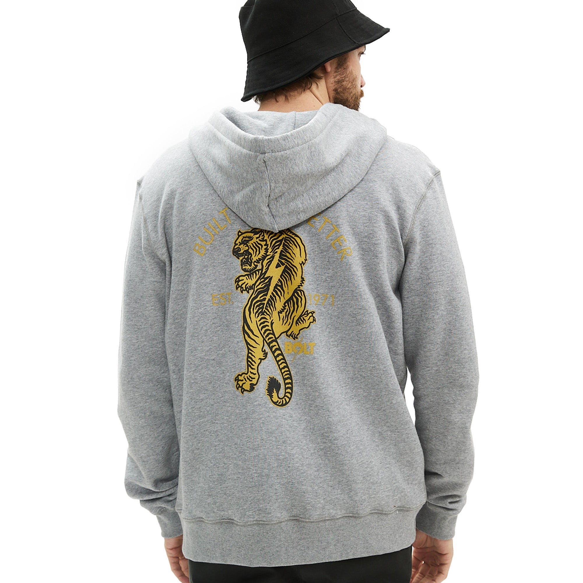 Tiger Zip Up Hoodie - Lightning Bolt ⚡ - Lightning Bolt USA