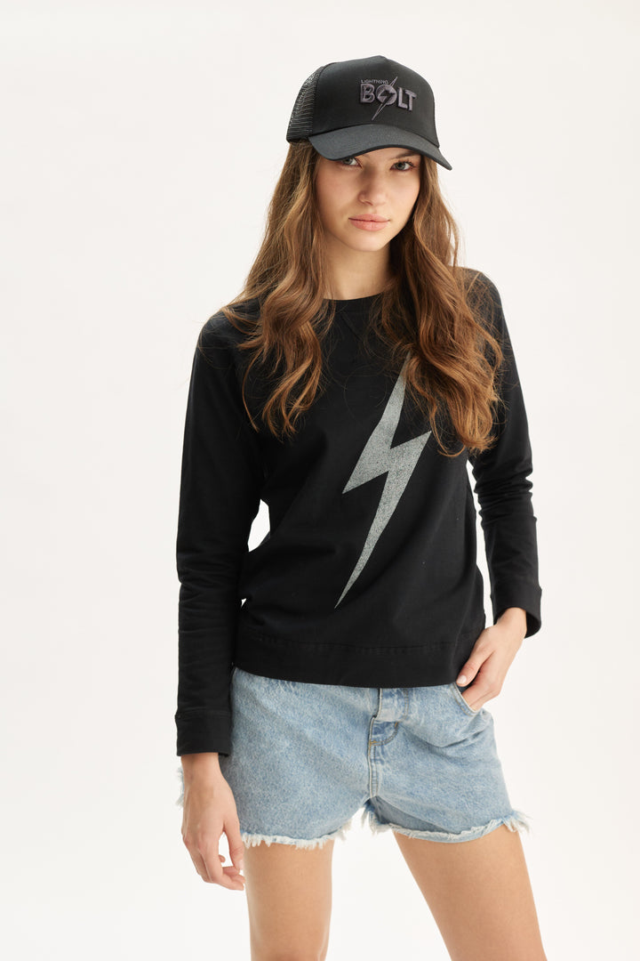 Lightning Bolt Sweatshirt Womens - Lightning Bolt ⚡